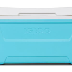 Igloo 48 QT Laguna Hard-Sided Ice Chest Cooler, Aqua Blue and White