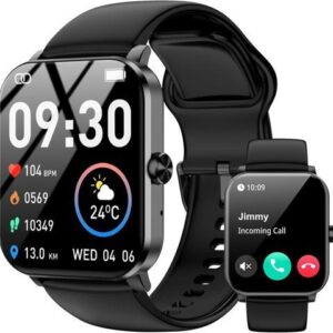 IHDAPP Smart Watch, 1.85" HD Smartwatch for Men Women (Answer/Make Calls), Fitness Watch with 120+ Sports Modes, IP68 Waterproof, Heart Rate/Sleep