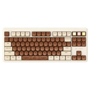 iKBC X GODIVA chocolate Bluetooth and 2.4G Wireless Dual Connectivity Modes mechanical gaming keyboard TTC Brown switch 87 keys PBT keycaps