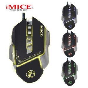imice V9 USB Wired Mouse 3200CPI 7Buttons Colorful BackLight Gamer Mice LED Optical Computer Mouse Professional Gaming Mouse