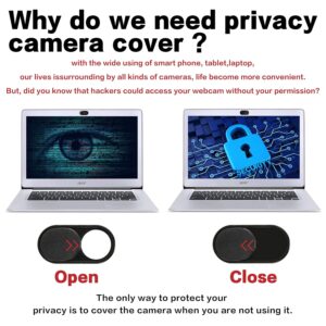 imluckies Metal Webcam Cover Slide, 0.023 inch Camera Cover for Laptop Computer, MacBook Pro/Air iMac iPad Tablet iPhone 8/7 Plus, Echo Show/Spot Web Camera Blocker Protect Your...