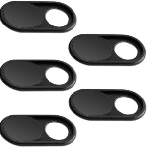 imluckies Webcam Cover Slide [5 Pack], 0.023-Thin Metal Camera Cover for Laptop, MacBook Pro, MacBook Air, iPad, iMac, PC, iPhone 8/7 Plus, Privacy Covers