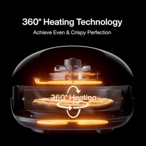 Indoor Pizza Oven, 12 Inch Pizza Oven Countertop, 15-in-1 Electric Pizza Maker Heats up to 500˚F