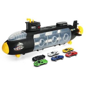Inertia Shark Artillery Submarine Vehicle Set Diecast Car Model Toys for Kids Gift