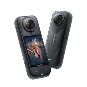 Insta360 X5 - Waterproof 8K 360° Action Camera, Leading Low Light, Invisible Selfie Stick Effect, Rugged and Replaceable Lens, 3-Hour Battery, Built-in Wind Guard,...
