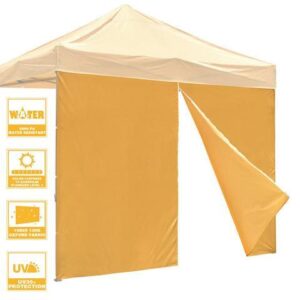 InstaHibit Universal Sidewall Zipper UV30+ Fits 10x10ft Canopy Backyard 1 Piece