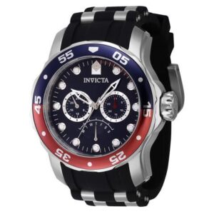 Invicta Pro Diver Retrograde GMT Blue Dial Quartz 100M Men's Watch 46968