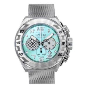 Invicta Racing Chronograph Silicone Strap White Dial Quartz 47736 Men's Watch