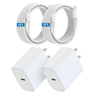 iPhone 16 15 Charger Fast Charging, 20W USB C Wall Charger Block with USB C to C Cable Fast Charging for iPhone 15/16 Pro Max/15/16 Pro/15/16 Plus/Pad Pro 12.9/11/Air and More