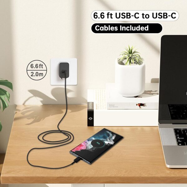 iPhone 16 15 Charger Fast Charging, 20W USB C Wall Charger Block with USB C to C Cable Fast Charging for iPhone 15/16 Pro Max/15/16 Pro/15/16 Plus/Pad Pro 12.9/11/Air and More