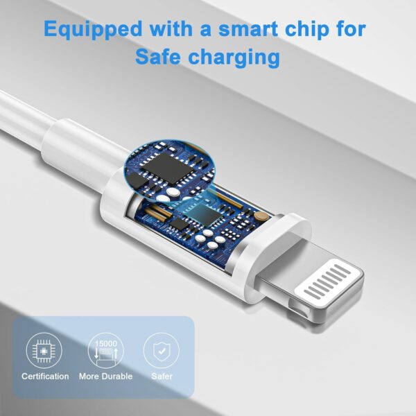 iPhone Charger Fast Charging【Apple MFi Certified】 3Pack USB-C Wall Charger Block with 6FT USB C to Lightning Cables for iPhone 14/14 Pro/14Pro Max/13/13 Pro/12/12 Pro/12 Pro...