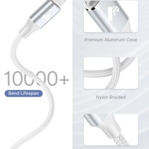 iPhone Charger Fast Charging [Apple MFi Certified] USB C to Lightning Cable 6FT USBC to Lightning Cable Nylon Braided Type C Cord for iPhone 14 13 12 11 Pro Max XR XS X 8 7 6...
