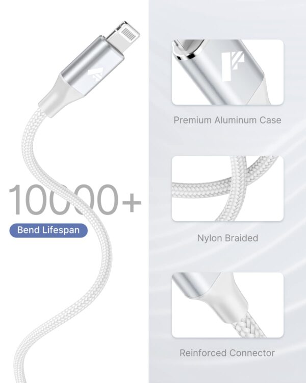 iPhone Charger Fast Charging [Apple MFi Certified] USB C to Lightning Cable 6FT USBC to Lightning Cable Nylon Braided Type C Cord for iPhone 14 13 12 11 Pro Max XR XS X 8 7 6...