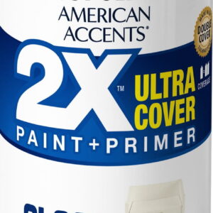 Ivory, Rust-Oleum American Accents 2X Ultra Cover Gloss Spray Paint- 12 oz