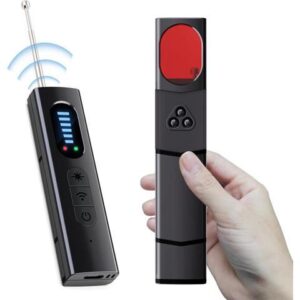 Japanese Technology Hidden Camera Detectors,Spy Camera Finder,Portable Hidden Bug and Camera Detector,5 Levels Sensitivity 4 Modes,Wireless