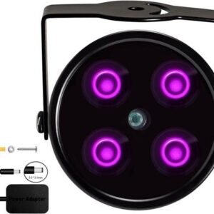 JC IR Illuminator 4-Led Infrared Light for IR Camera, Quest Series and PSVR2 with Power Adapter