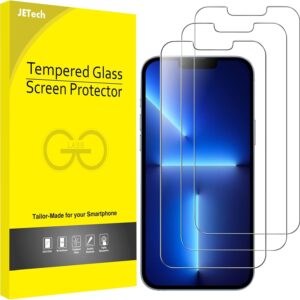 JETech Screen Protector for iPhone 16e 2025, iPhone 13/13 Pro 6.1-Inch, Tempered Glass Film, 3-Pack