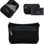 JJC Compact Camera Case Travel Pouch Sleeve for Canon G7X G9X G5X SX740 SX620 Sony ZV-1 II ZV1II ZV1 ZV-1F ZV1F RX100 VII VI VA IV Olympus TG-7 TG-6 TG-5 TG-4 Fuji XP140 XP130...