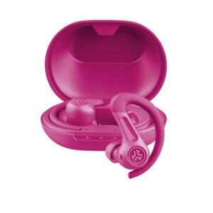 JLab JBuds Sport ANC 4 True Wireless Earbuds, Pink, Hybrid ANC, Touch Controls, Multipoint, App Customization