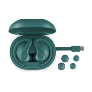 JLab JBuds Sport ANC 4 True Wireless Earbuds, Teal, Hybrid ANC, Touch Controls, Multipoint, App Customization