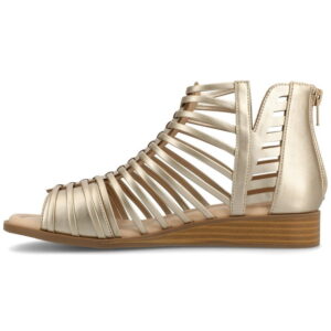 Journee Women's Delilah Tru Comfort Gladiator Wedge Sandals, Wide Width Available