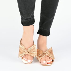 Journee Women's Serlina Tru Comfort Bow Slide Sandals, Wide Width Available