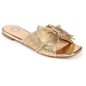 Journee Women's Serlina Tru Comfort Bow Slide Sandals, Wide Width Available