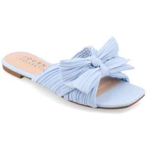 Journee Women's Serlina Tru Comfort Bow Slide Sandals, Wide Width Available