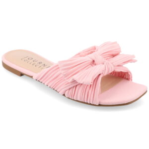 Journee Women's Serlina Tru Comfort Bow Slide Sandals, Wide Width Available