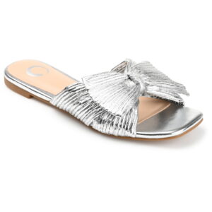Journee Women's Serlina Tru Comfort Bow Slide Sandals, Wide Width Available