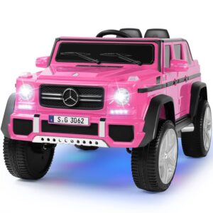JOYLDIAS Ride On Cars, Licensed Mercedes-Benz Maybach G650S, 12V7AH Battery Powered Toy Electric Car for Kids with 2.4GHz Remote Control, 2 Motors, 3 Speeds, Lock, Music, Horn,...