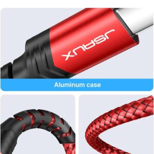 JSAUX USB C to 3.5mm Audio Aux Jack Cable Compatible with iPhone 16 [3.3ft], USB Type C to 3.5mm Headphone Stereo Cord Car for iPhone 16 Pro Max/Plus/16e/15 Series, Galaxy S25...