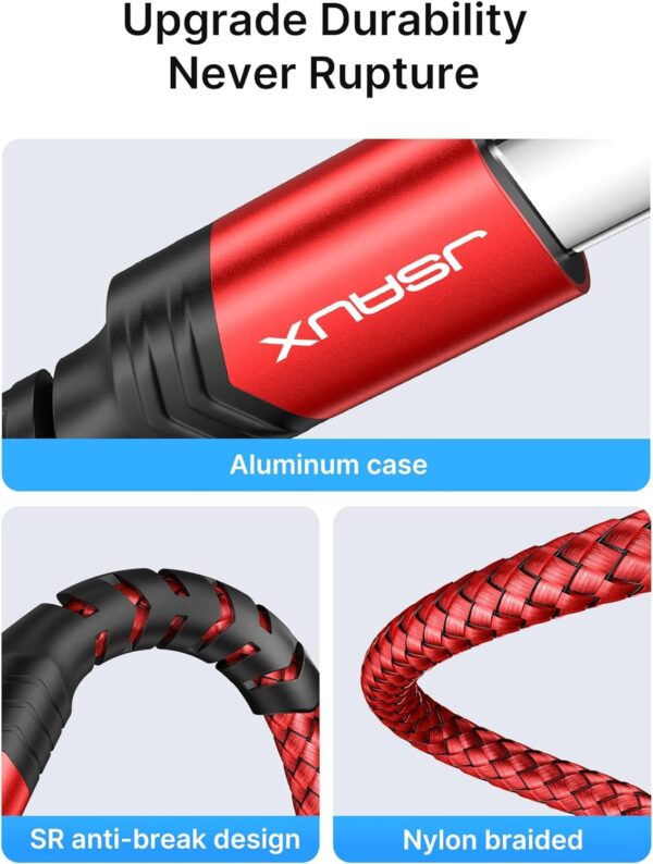 JSAUX USB C to 3.5mm Audio Aux Jack Cable Compatible with iPhone 16 [3.3ft], USB Type C to 3.5mm Headphone Stereo Cord Car for iPhone 16 Pro Max/Plus/16e/15 Series, Galaxy S25...