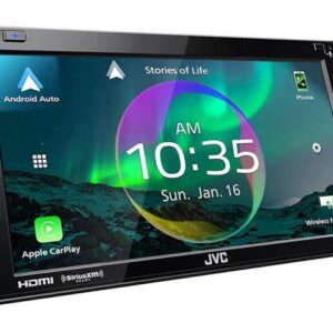 JVC KW-M875BW 2-DIN Car Stereo, Wireless Apple CarPlay/AA, SXM, 13-Band EQ Radio - Newegg.com