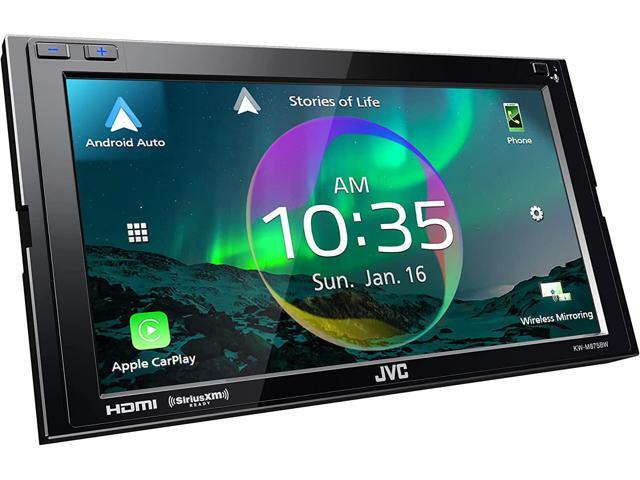 JVC KW-M875BW 2-DIN Car Stereo, Wireless Apple CarPlay/AA, SXM, 13-Band EQ Radio - Newegg.com