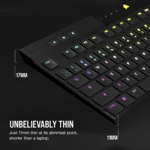 K100 AIR WIRELESS RGB Ultra-Thin Mechanical Gaming Keyboard - CHERRY MX Ultra Low Profile Tactile.