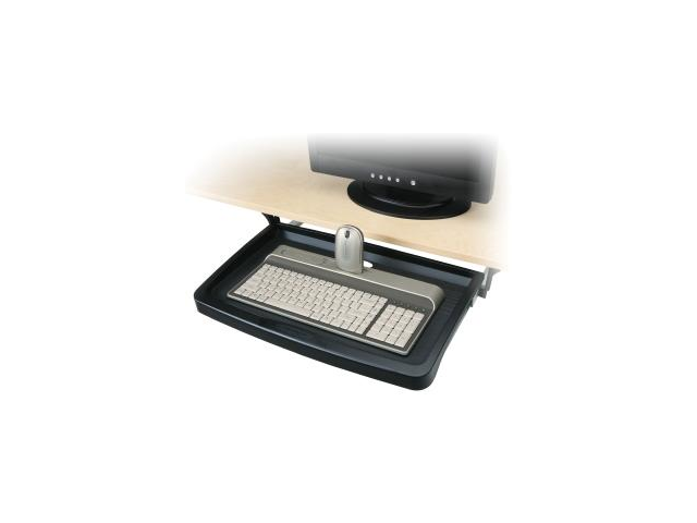 Kensington 60009 Standard Keyboard Drawer, 20w x 10-1/4d, Black