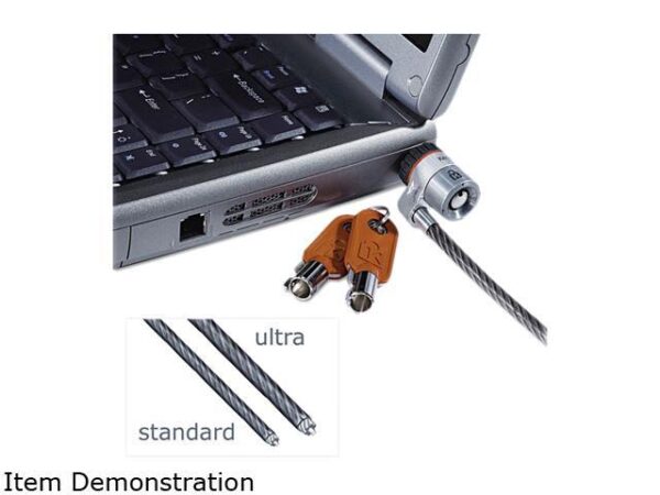 Kensington 67723 MicroSaver Keyed Ultra Laptop Lock, 6 ft. Steel Cable, Two Keys Kensington 67723 MicroSaver Keyed Ultra Laptop Lock, 6 ft. Steel Cable, Two Keys