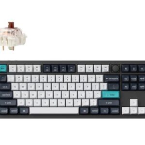 Keychron Q3 Max Wireless RGB Mechanical Keyboard, Hot-swappable, Gateron Jupiter Brown Switch, Carbon Black (Q3M-M3)