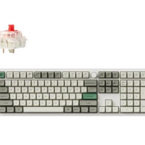 Keychron Q6 Max Wireless RGB Mechanical Keyboard, Hot-swappable, Gateron Jupiter Red Switch, Shell White (Q6M-P1)