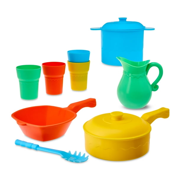 Kid Connection Chef in a Basket -Pretend Playset for Toddlers, 3 Years+, Plastic, Multiple Colors