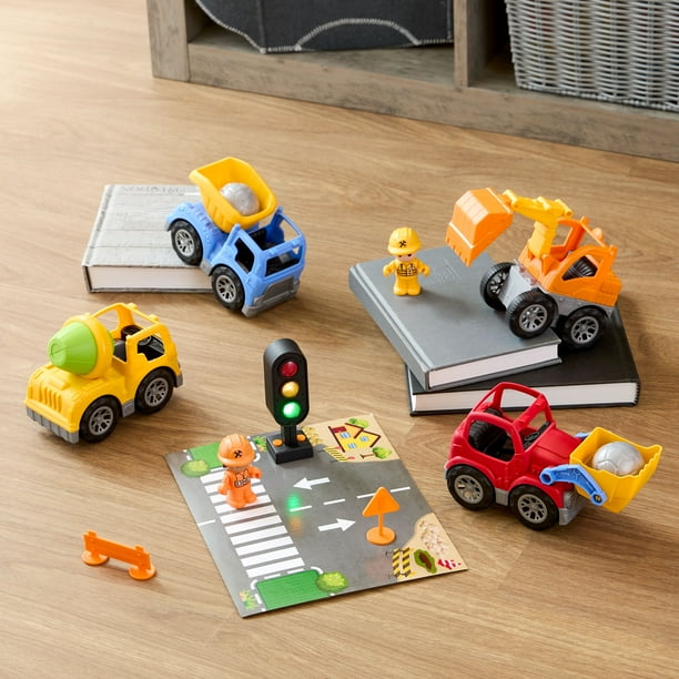 Kid Connection Construction Vehicles Play Set, 12 Pieces