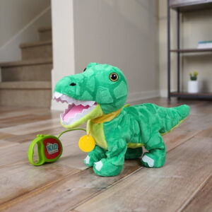 Kid Connection Electronic Walking Pet, 9" Tall Dinosaur, Green, Toddler Toys