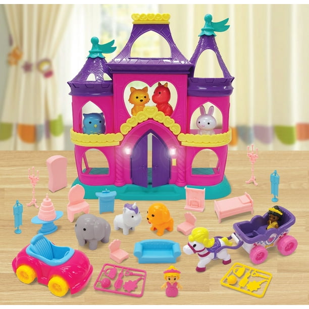 Kid Connection Fantasy Princess Castle Play Set, 37 Pieces