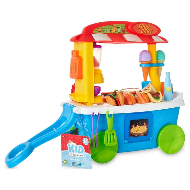 Kid Connection Food Cart, 35 Pieces, Toddler Toys
