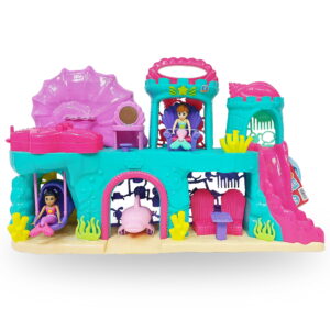 Kid Connection Mermaid Palace Play Set with Lights and Sounds, 46 Pieces, Toddler Toys