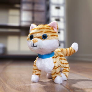 Kid Connection Miniature Electronic Walking Pet, Orange Cat, Toddler Toys