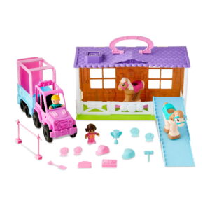 Kid Connection Pony Ranch Play Set with Lights and Sounds, 36 Pieces, Toddler Toys