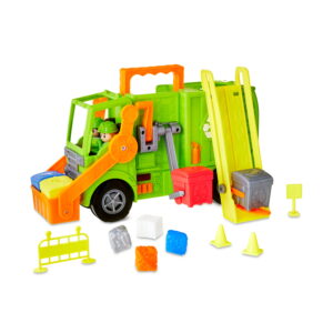 Kid Connection Recycling Truck Play Set with Lights and Sounds, 16 Pieces, Toddler Toy Ages 3+