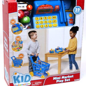 Kid Connection Supermarket Mini Market Playset 39 Pieces Toddler Toys Made from Durable Plastic